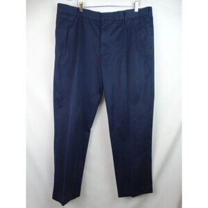 Lands' End Men's Dress Pants Size 40 Blue Traditional Fit Pant 40 x 31